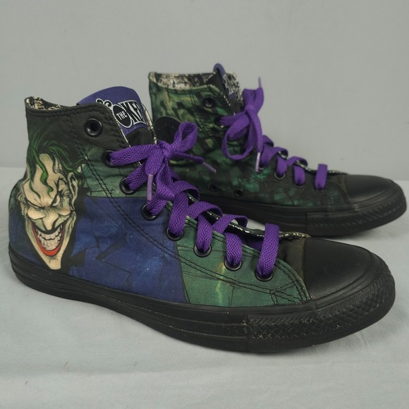 Converse Chuck Taylor All Star Joker Juice Men 8 Canvas High Hi Lace Up DC Comic - Picture 1 of 16
